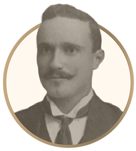 Illustration portrait of Cesare